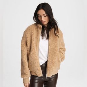 Rag & Bone Jude Sherpa Jacket Ivory XS